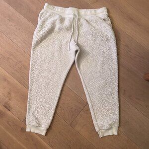 Textured White Mossimo Sweatpants With Pockets